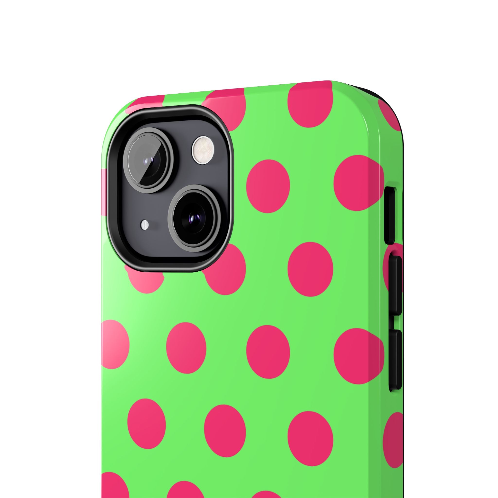 Big Polka Dot | Green and Pink