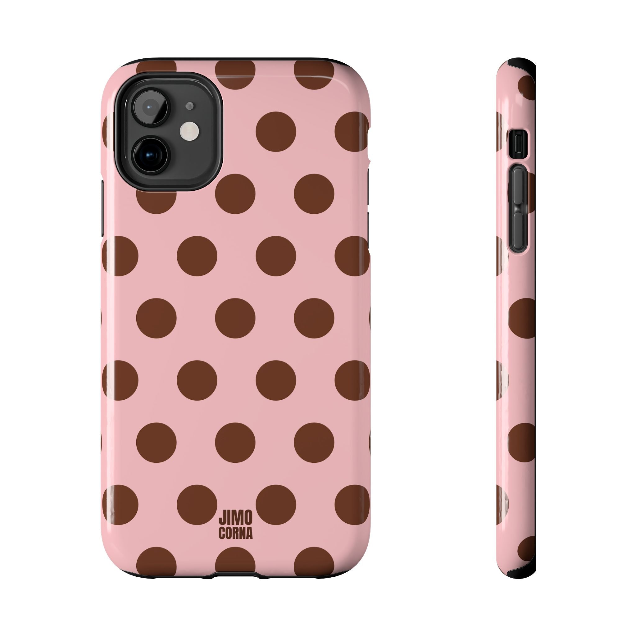 Big Polka Dot | Pink and Brown
