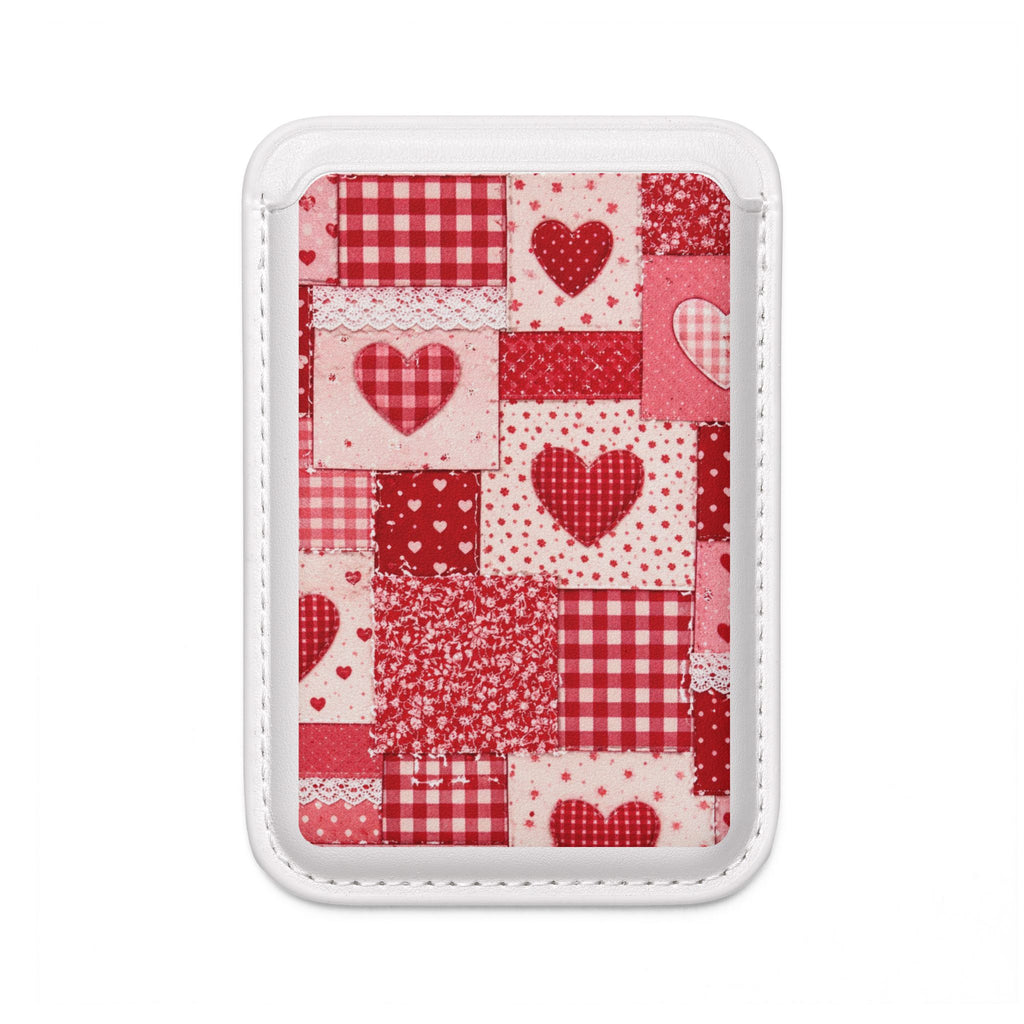 Patchwork Heart Vegan MagSafe Wallet