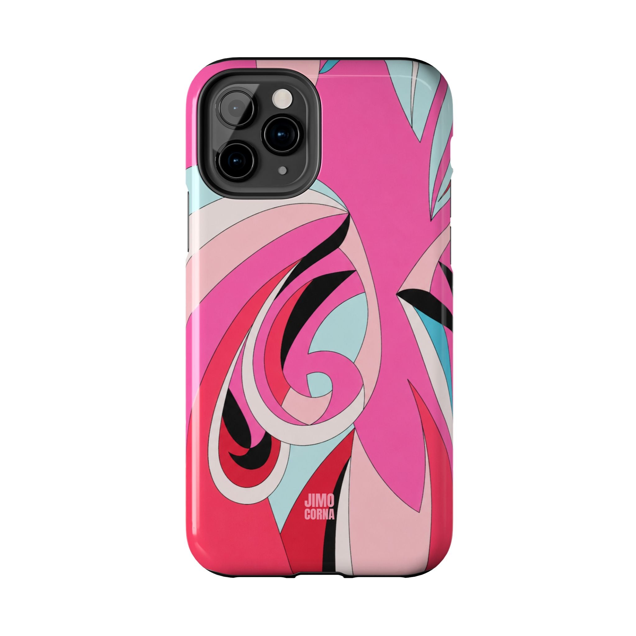 Pink Tropic Swirl iPhone Case