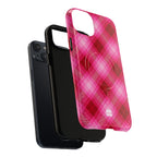 Pink Picnic Plaid MagSafe iPhone Case