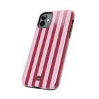 Bold Stripes iPhone Case | Pink and Red