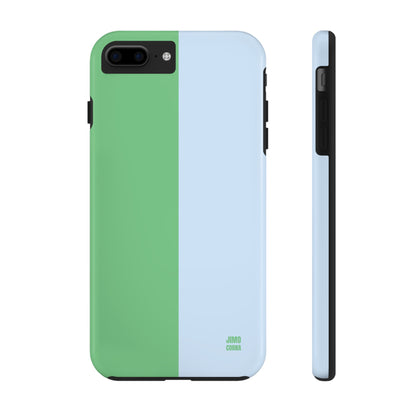 Blue and Green Color Block