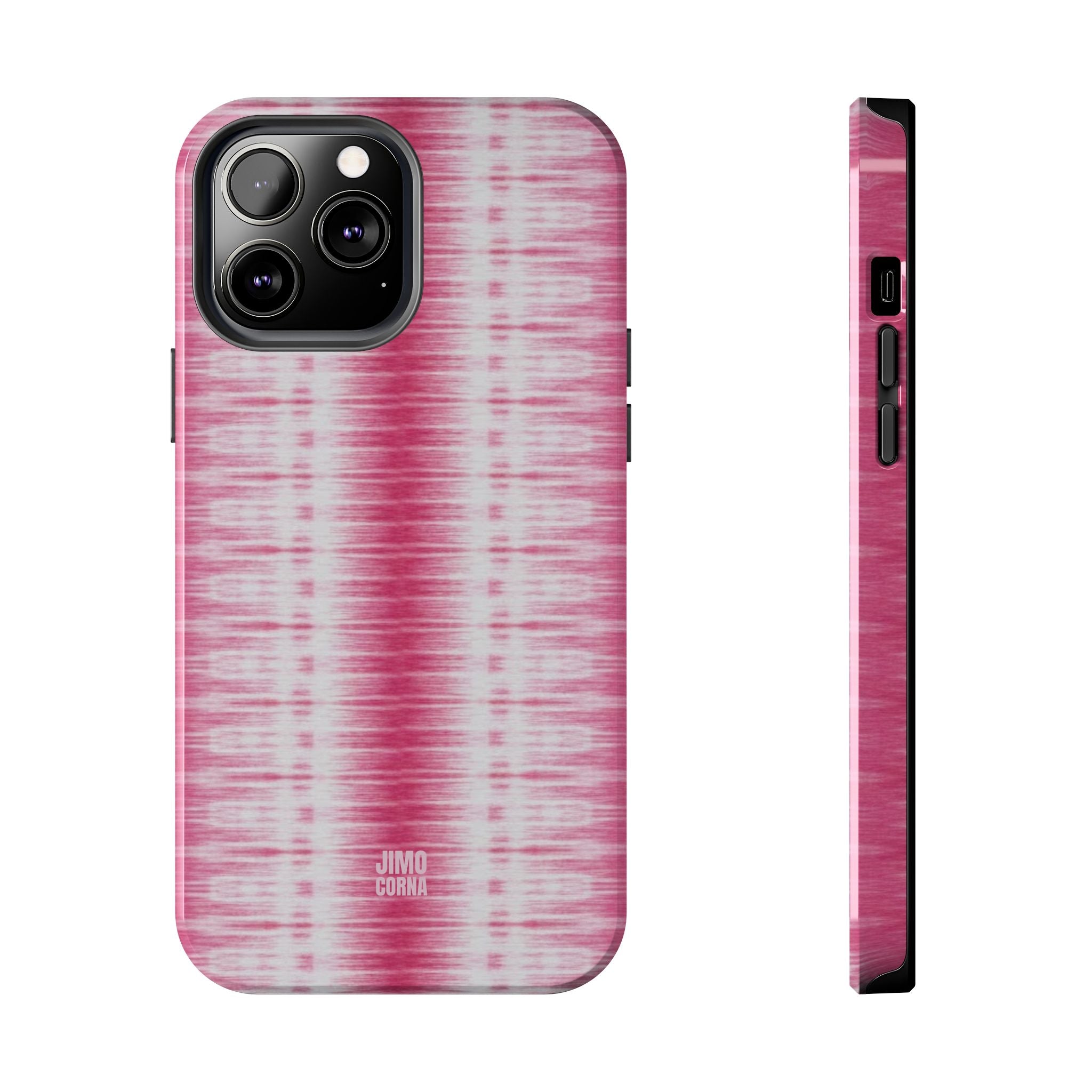 Pink Woven Texture iPhone Case
