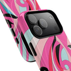 Pink Tropic Swirl MagSafe iPhone Case