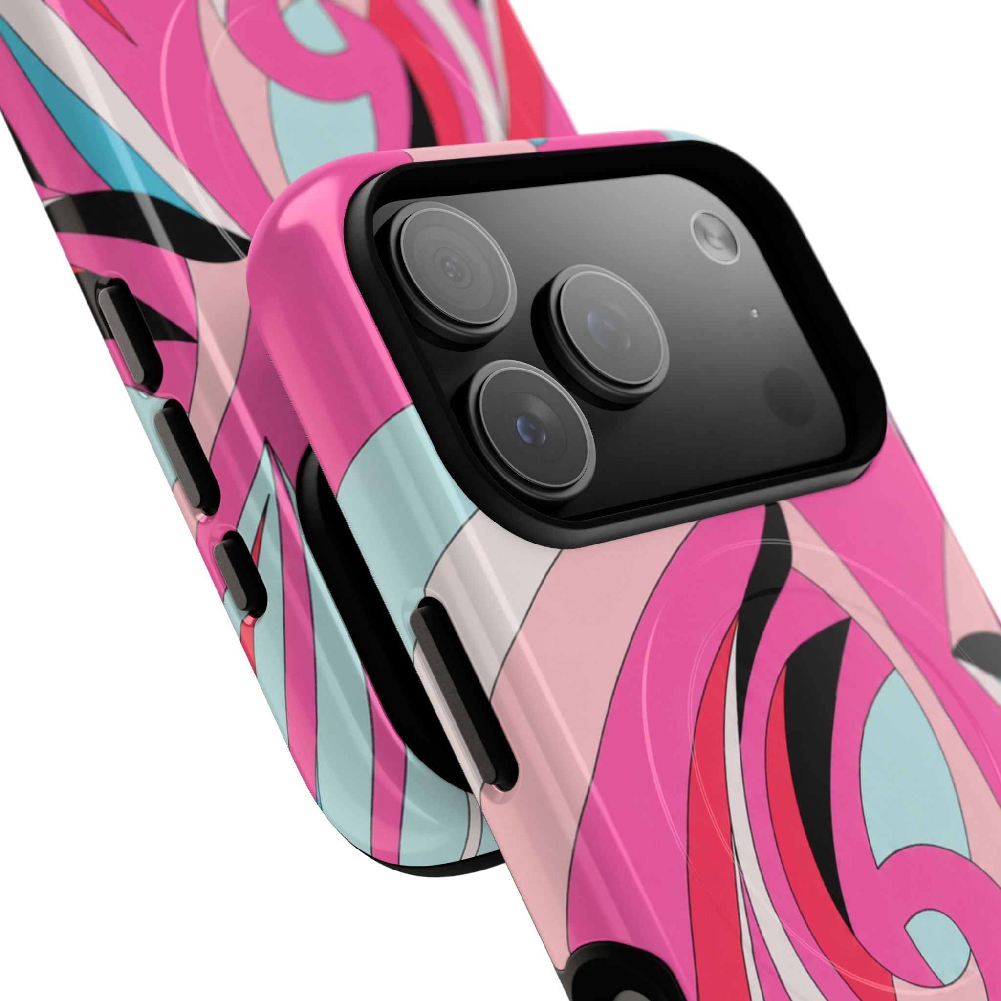 Pink Tropic Swirl MagSafe iPhone Case
