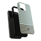Asymmetrical Lines iPhone Case | Blue and Brown