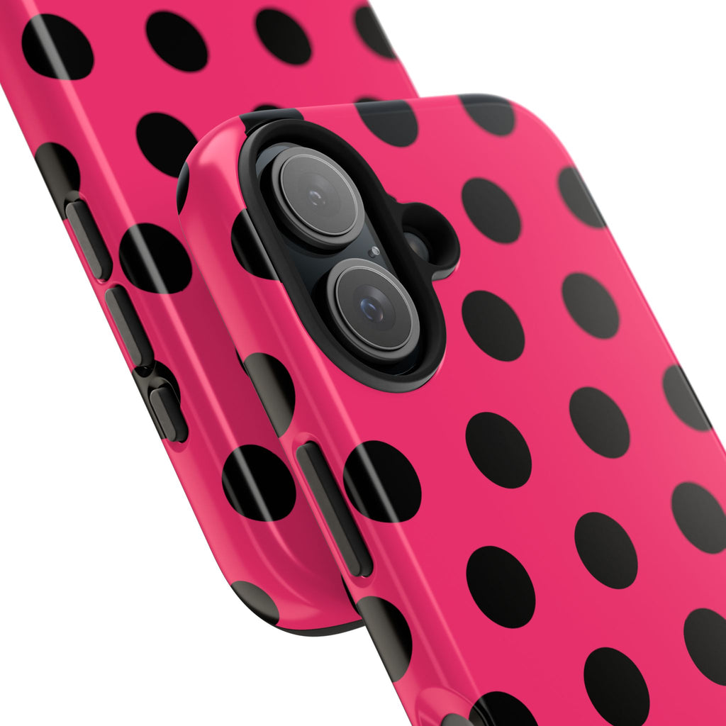 Big Polka Dot | Hot Pink and Black