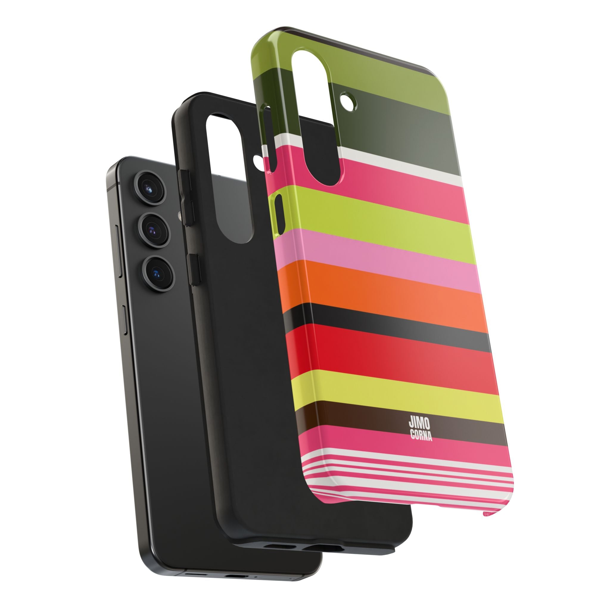 Berry Citrus Stripe Samsung Galaxy Case