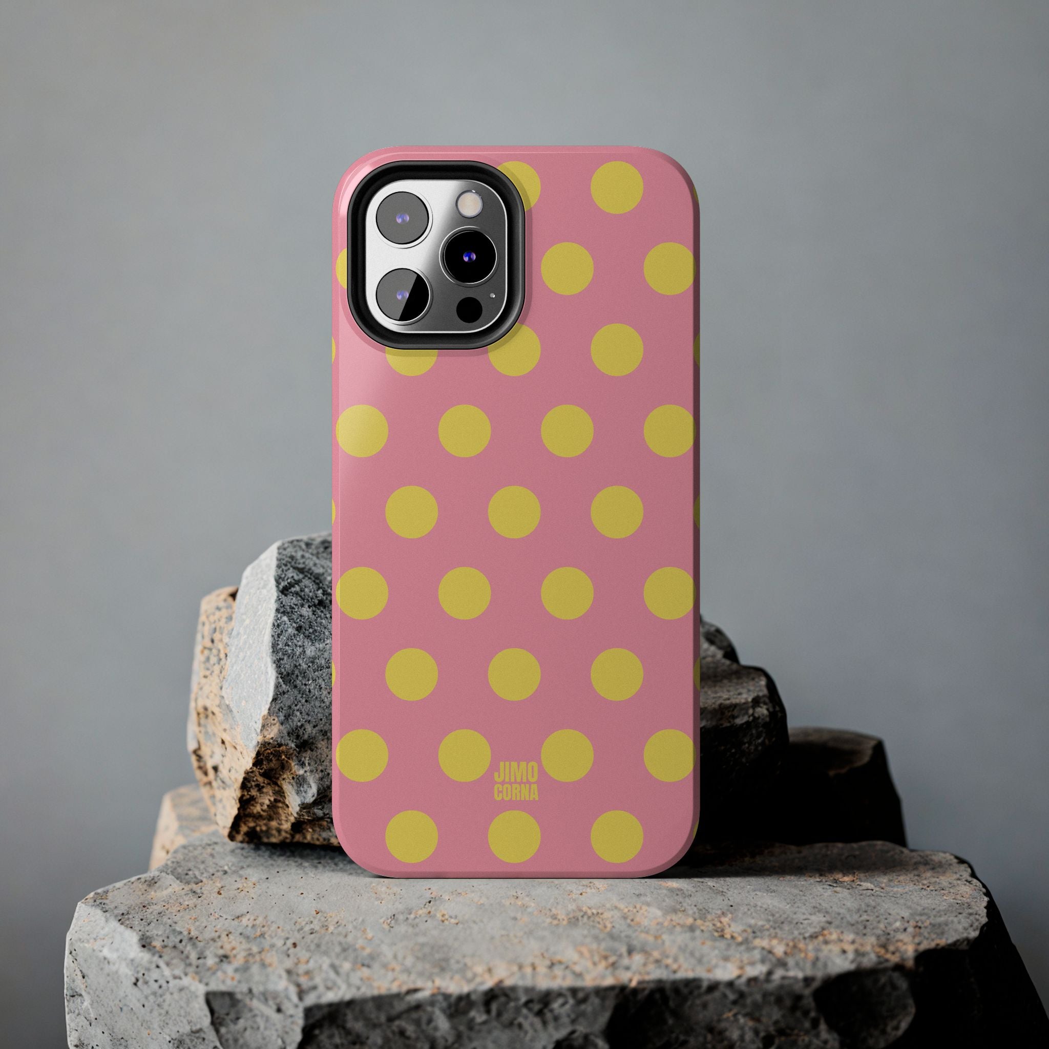 Big Polka Dot | Pink and Yellow