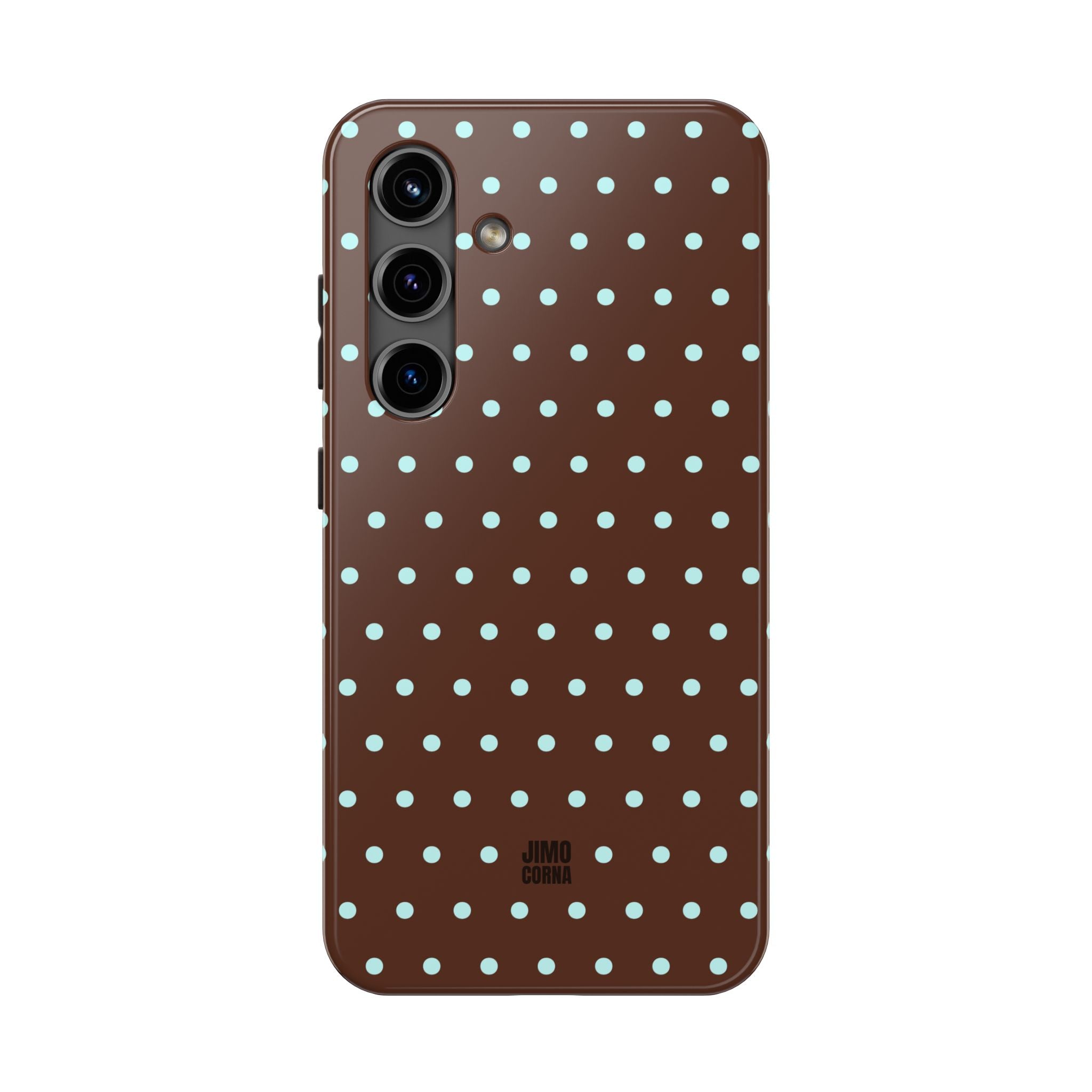 Polka Dot | Brown and Blue