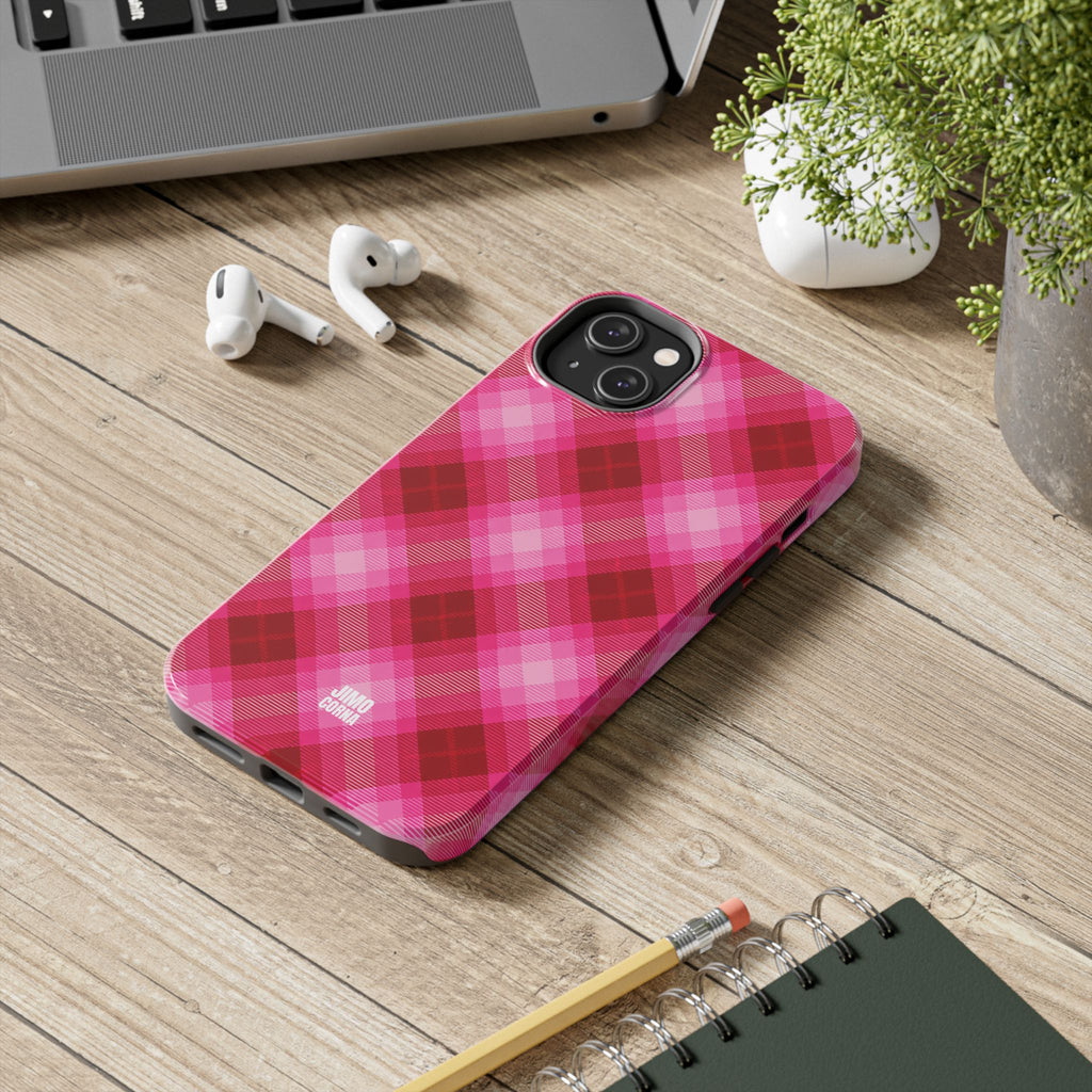 Pink Picnic Plaid iPhone Case