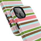 Sweet Candy Stripes MagSafe iPhone Case