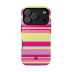 Lemonberry Stripe MagSafe iPhone Case