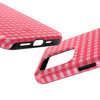 Farm Gingham iPhone Case | Hot Pink