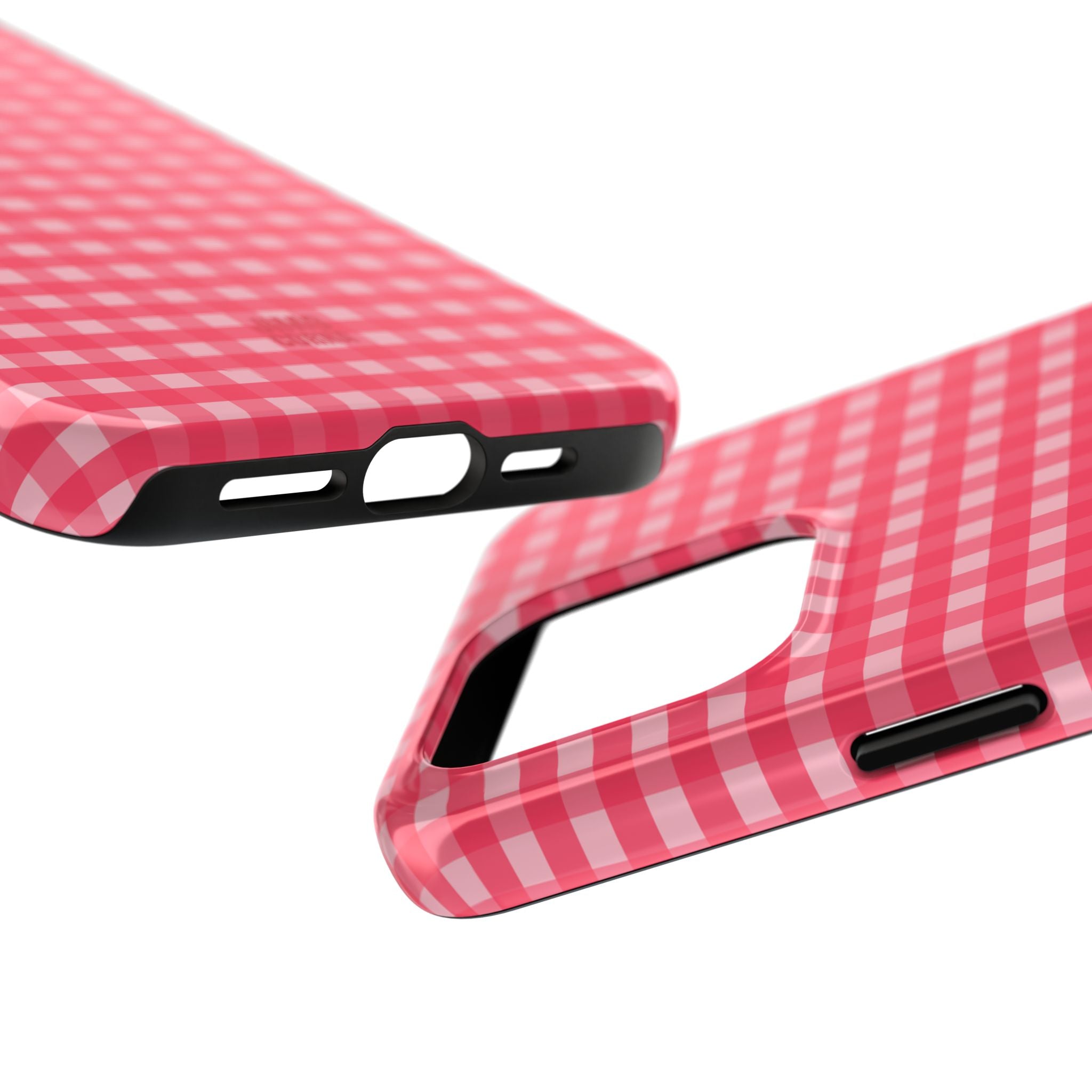 Farm Gingham iPhone Case | Hot Pink