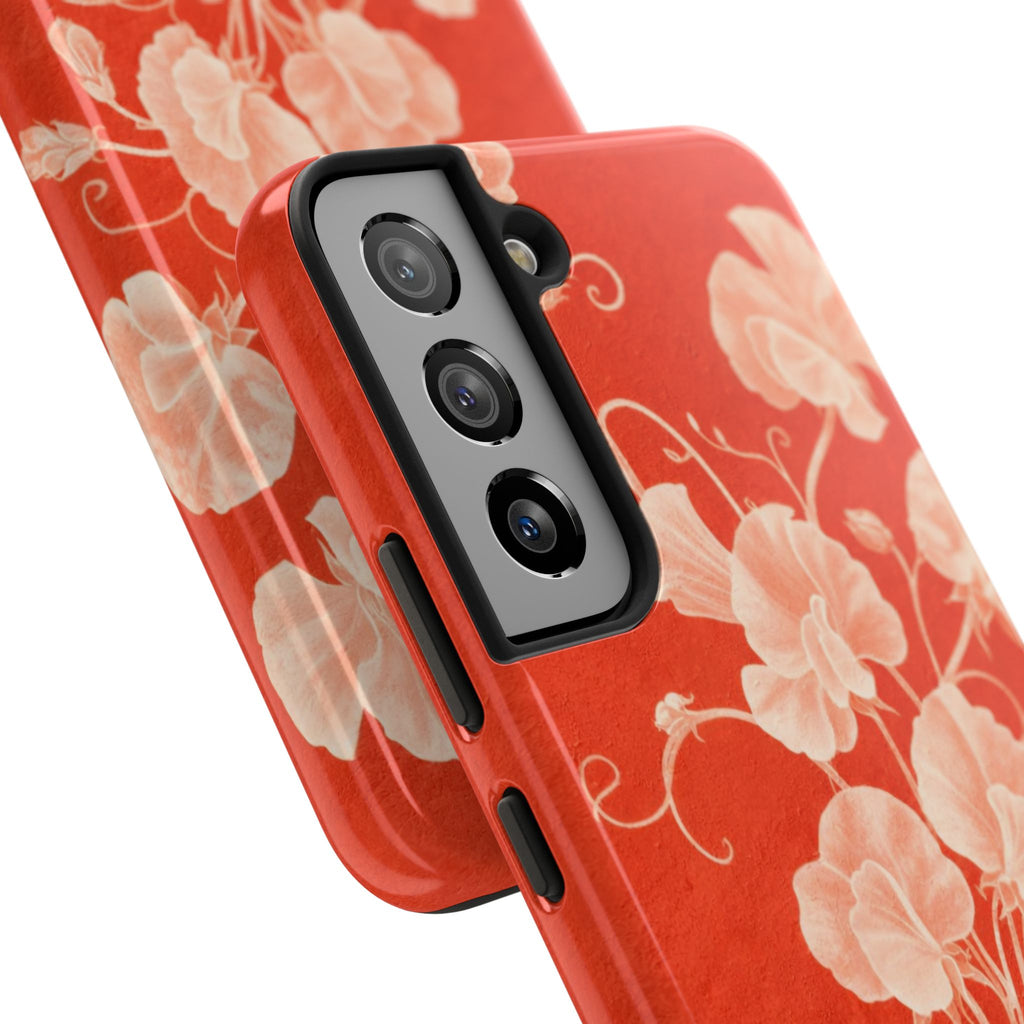 Red Flora Samsung Galaxy Case