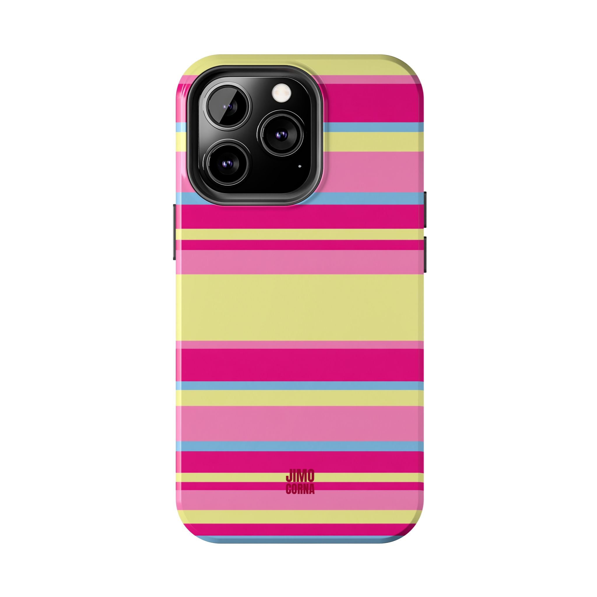 Lemonberry Stripe iPhone Case