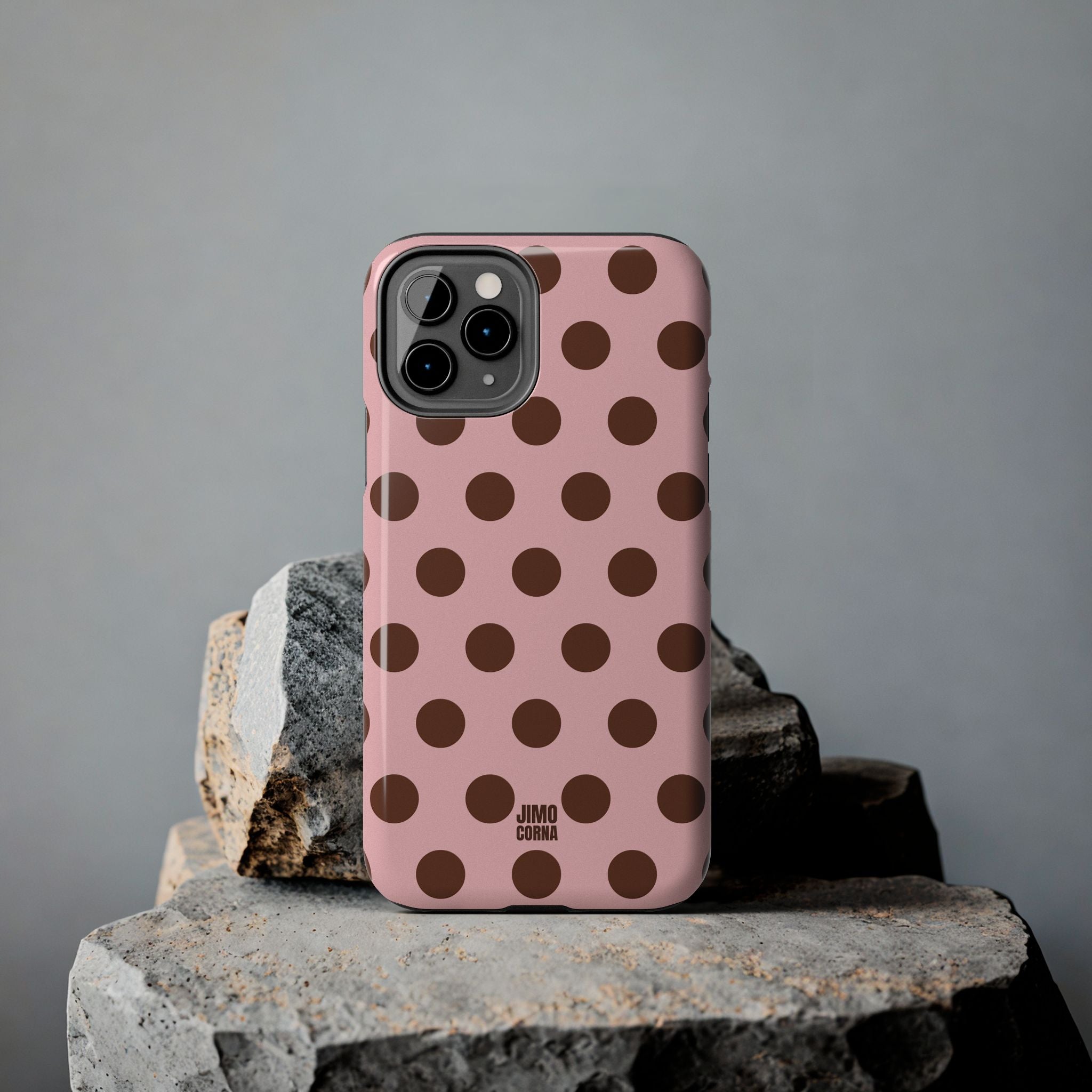 Big Polka Dot | Pink and Brown