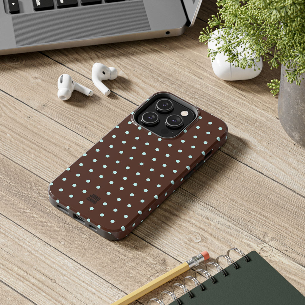 Polka Dot | Brown and Blue