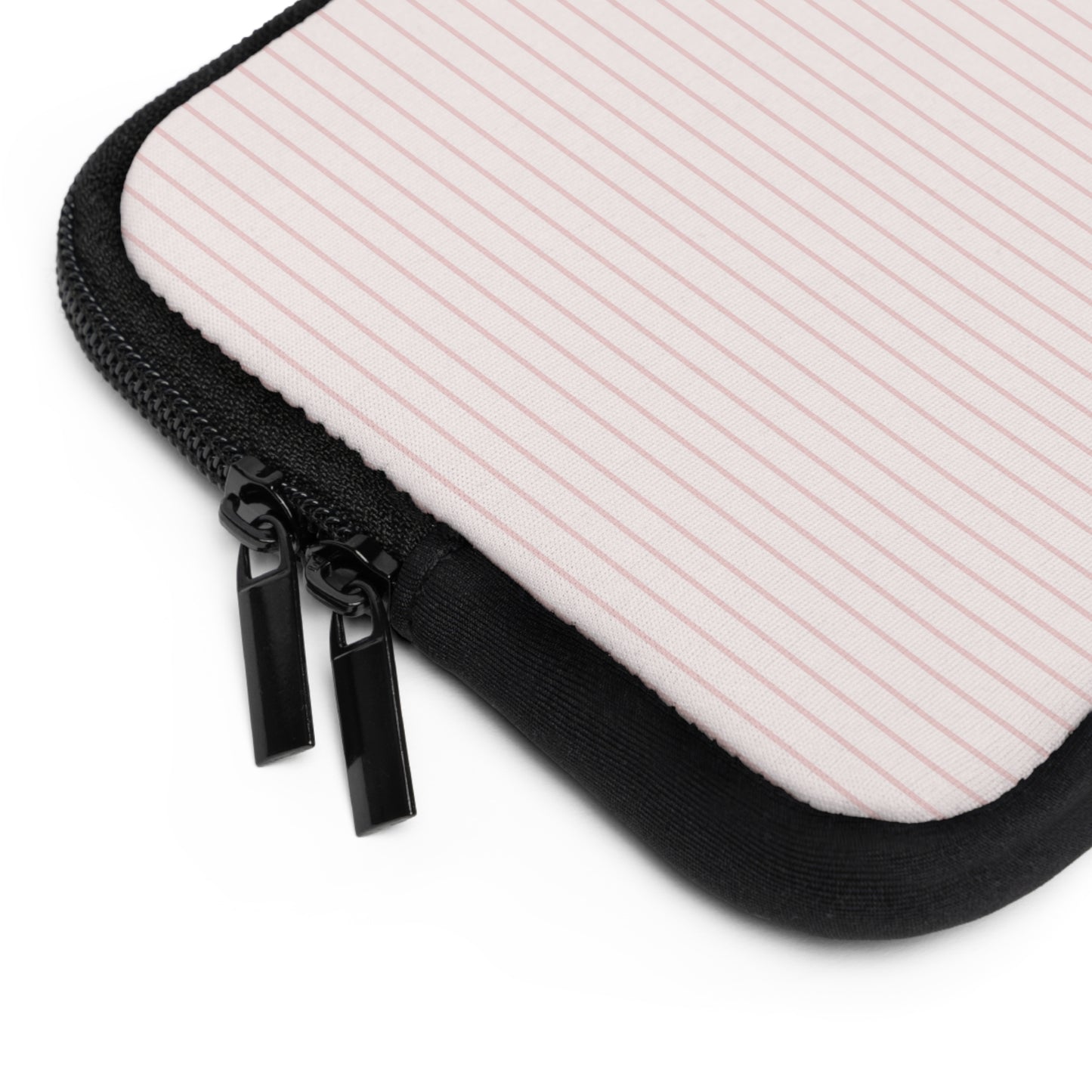 Baby Pink Soft Stripes Laptop Sleeve