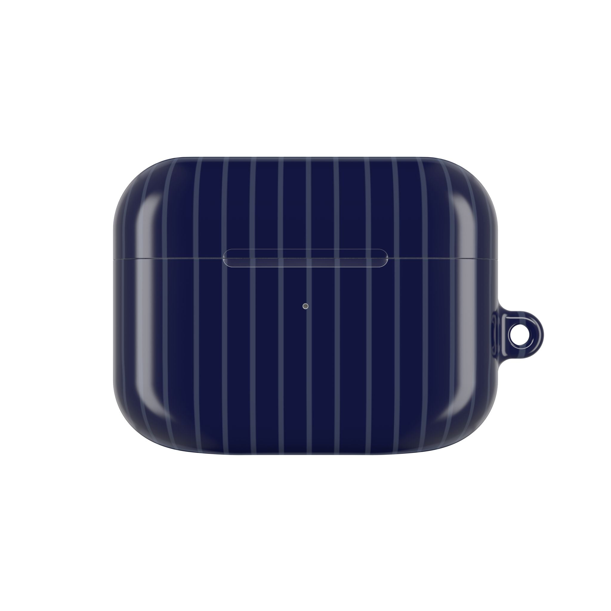 Navy Blue Soft Stripes AirPods Case