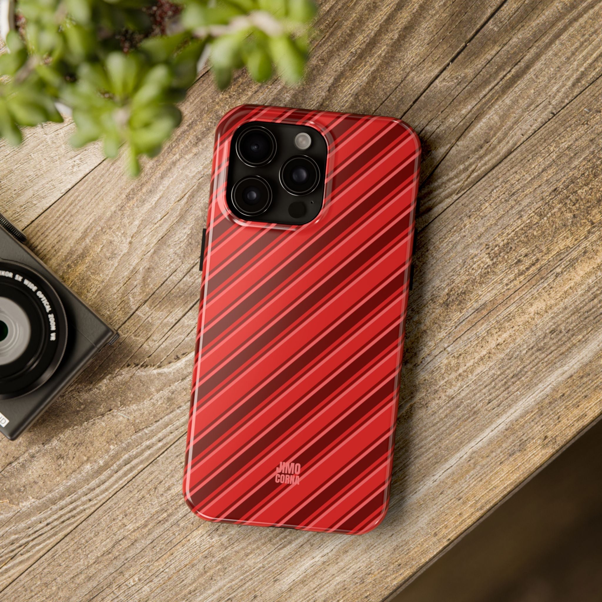 Angelina Stripes | Cherry - iPhone Case