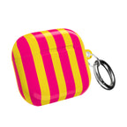 Bold Stripes AirPods Case | Pink and Yellow