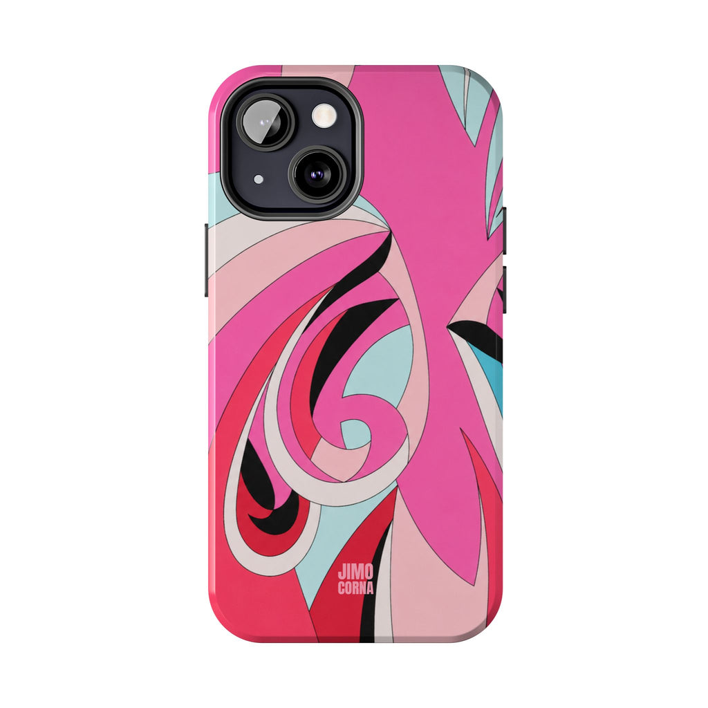 Pink Tropic Swirl iPhone Case