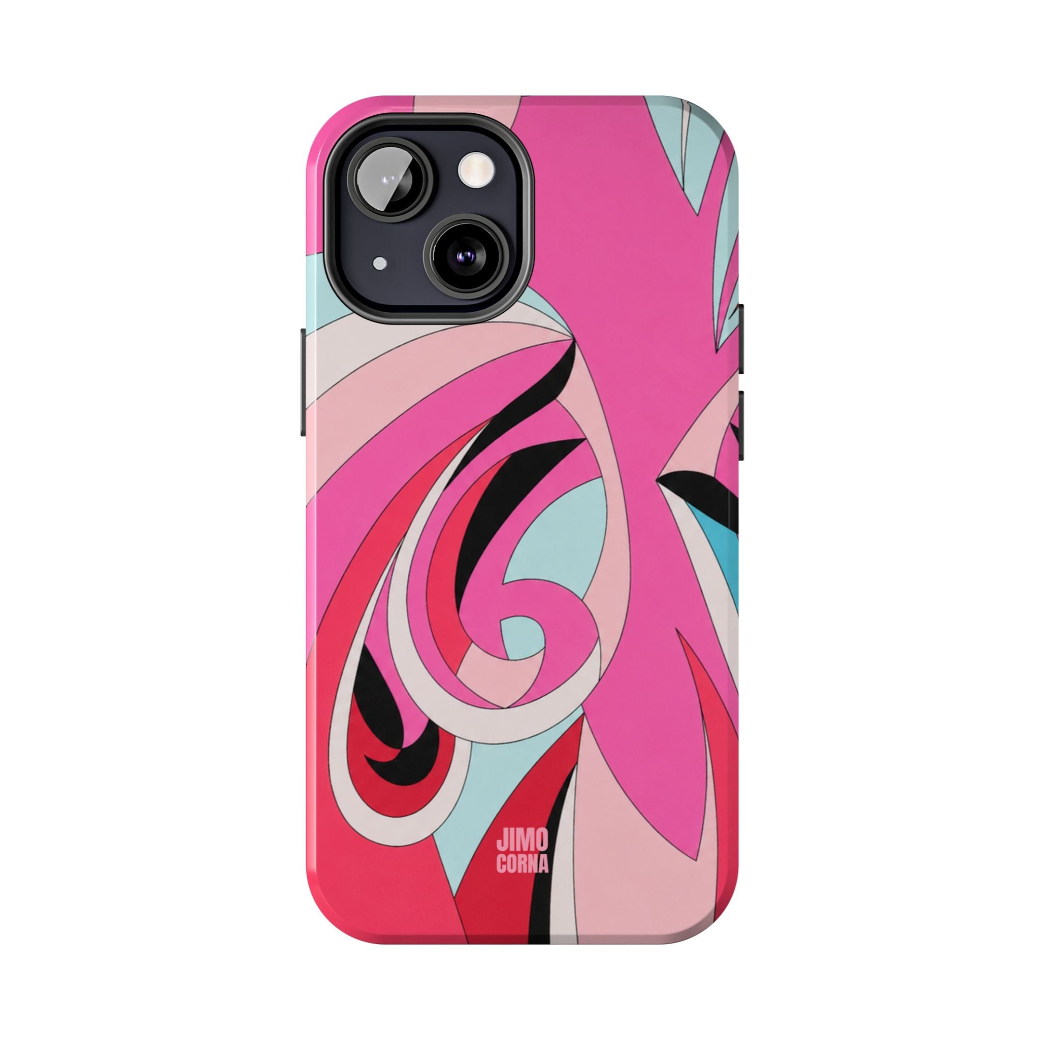 Pink Tropic Swirl iPhone Case