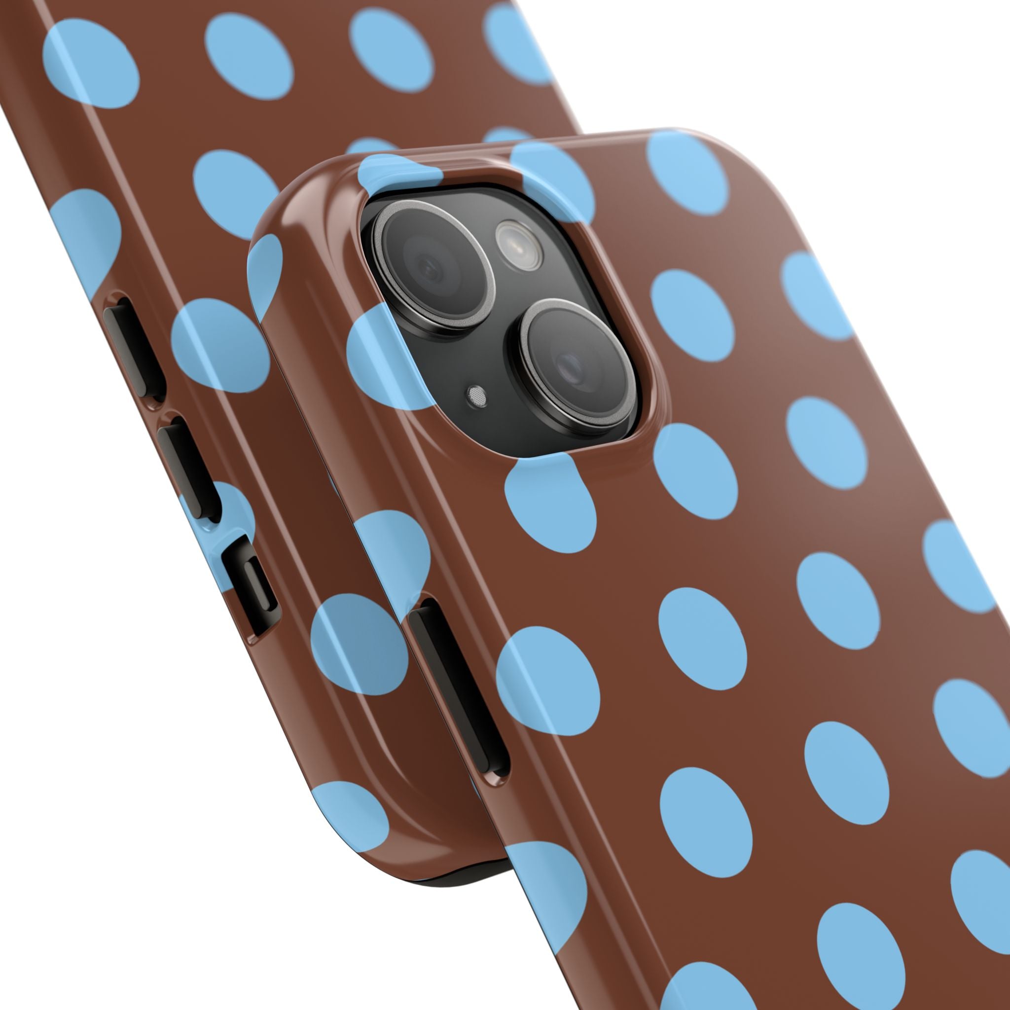 Big Polka Dot | Brown and Blue