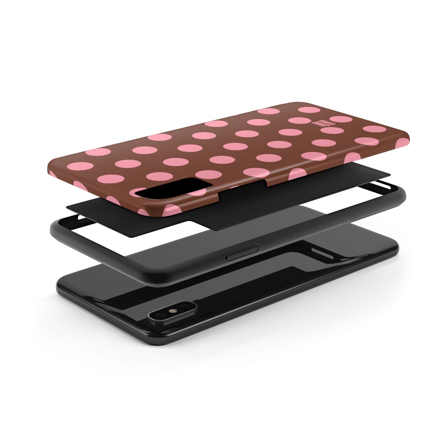 Big Polka Dot | Brown and Pink