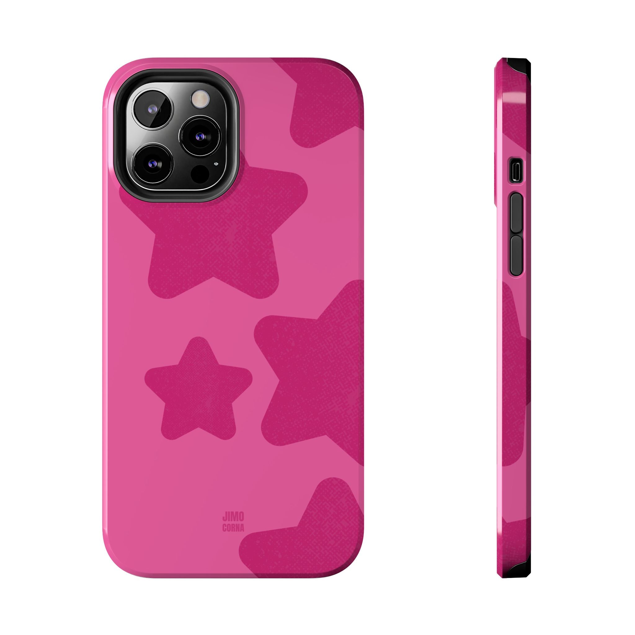 Hot Pink Bold Stars