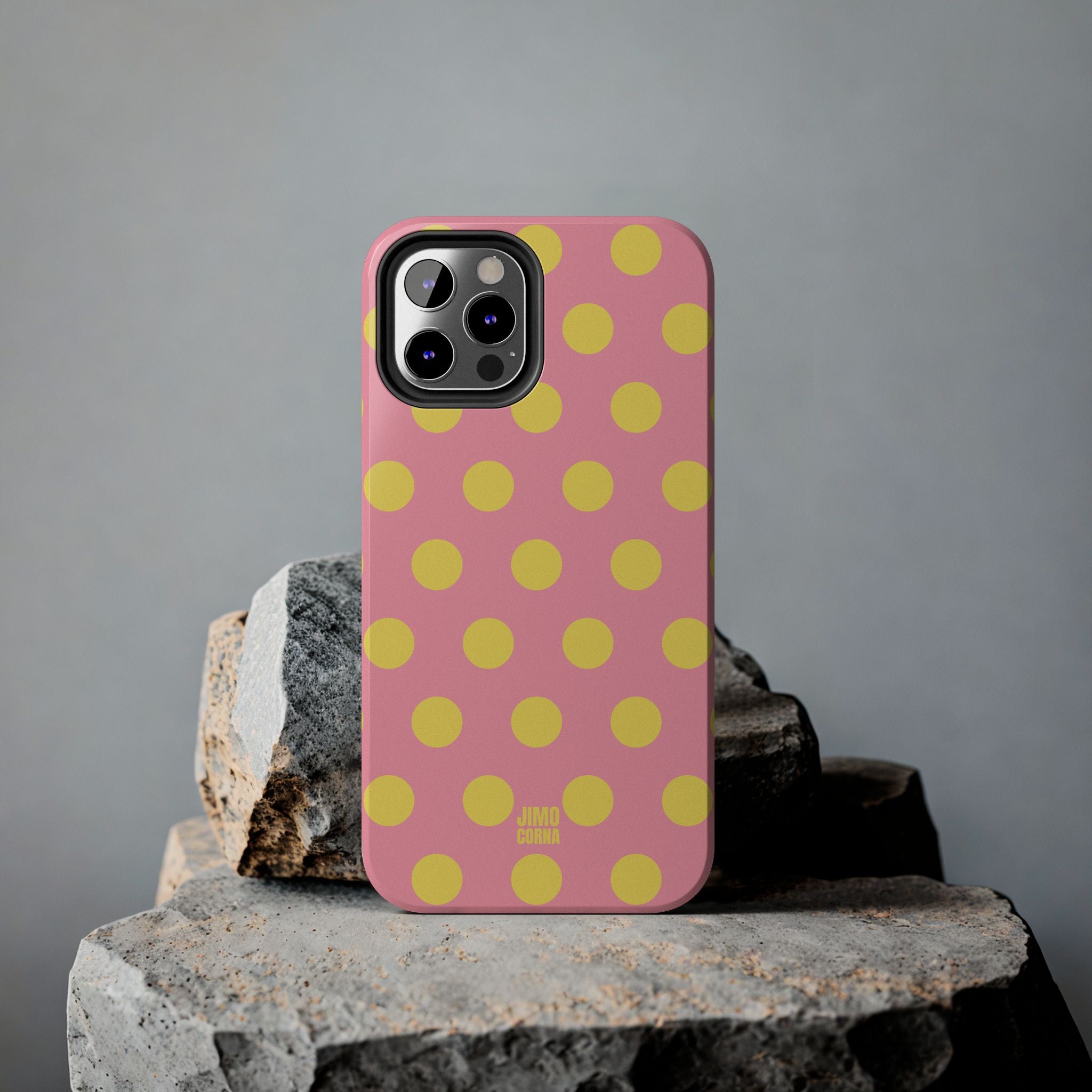 Big Polka Dot | Pink and Yellow