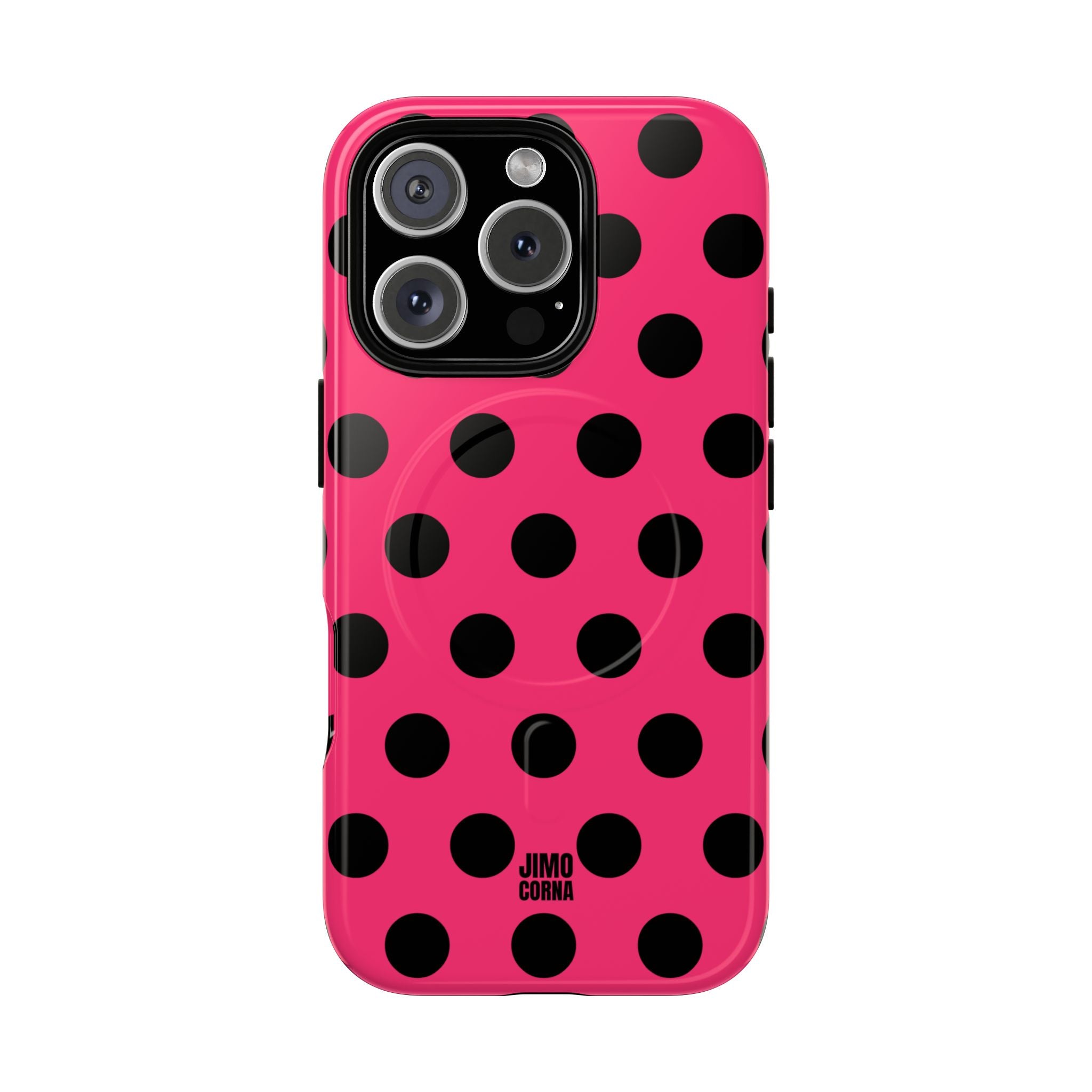 Big Polka Dot | Hot Pink and Black