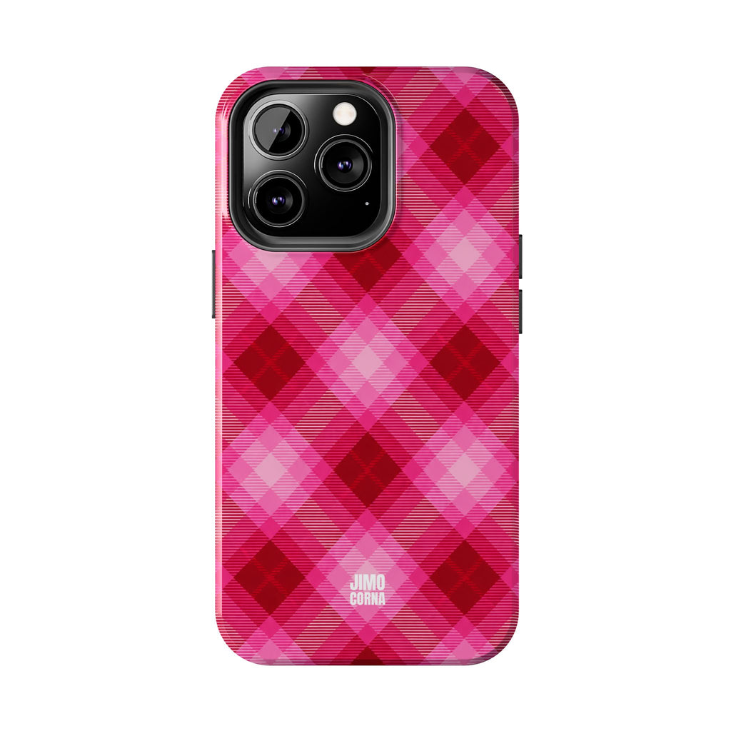Pink Picnic Plaid iPhone Case