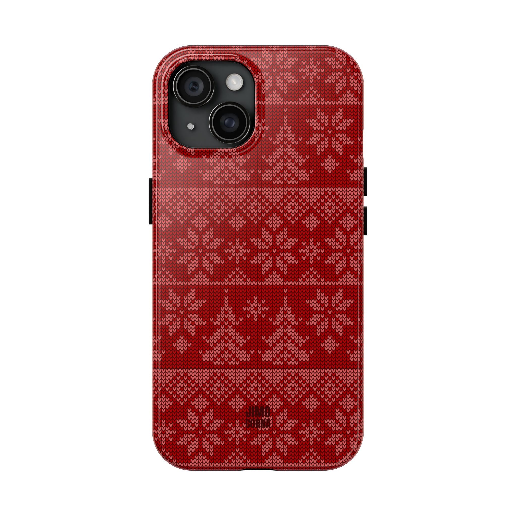 Holiday Knit | Red iPhone Case