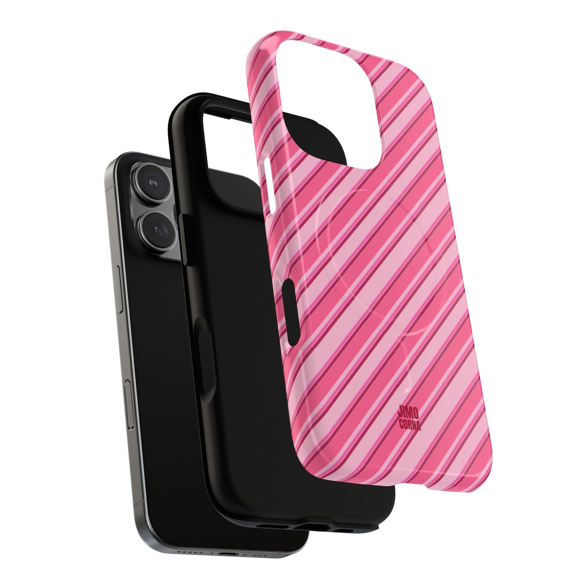 Angelina Stripes | Hot Pink - MagSafe iPhone Case