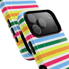 Rainbow Sorbet Stripe MagSafe iPhone Case