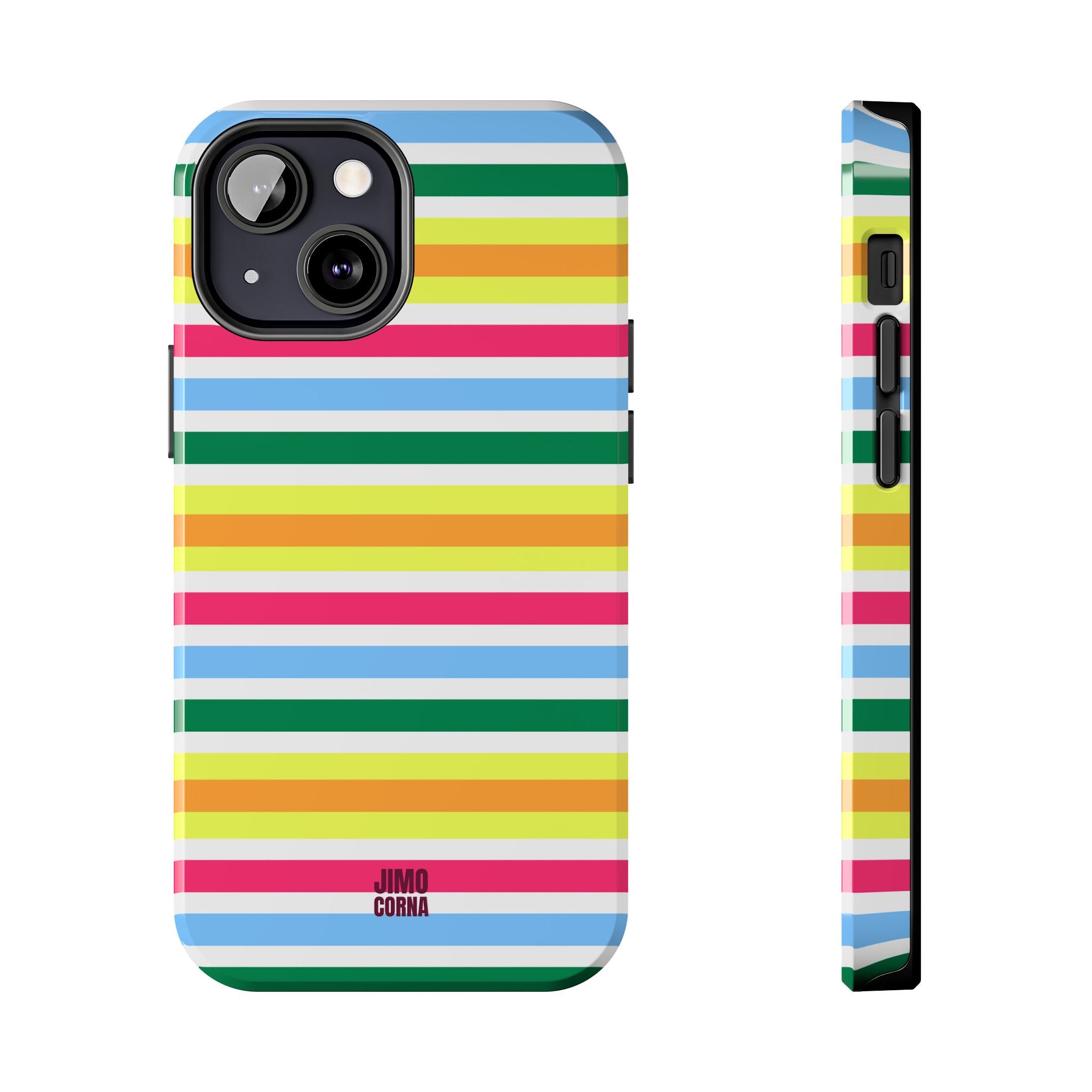 Rainbow Sorbet Stripe iPhone Case