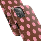 Big Polka Dot | Brown and Pink