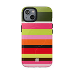 Berry Citrus Stripe MagSafe iPhone Case