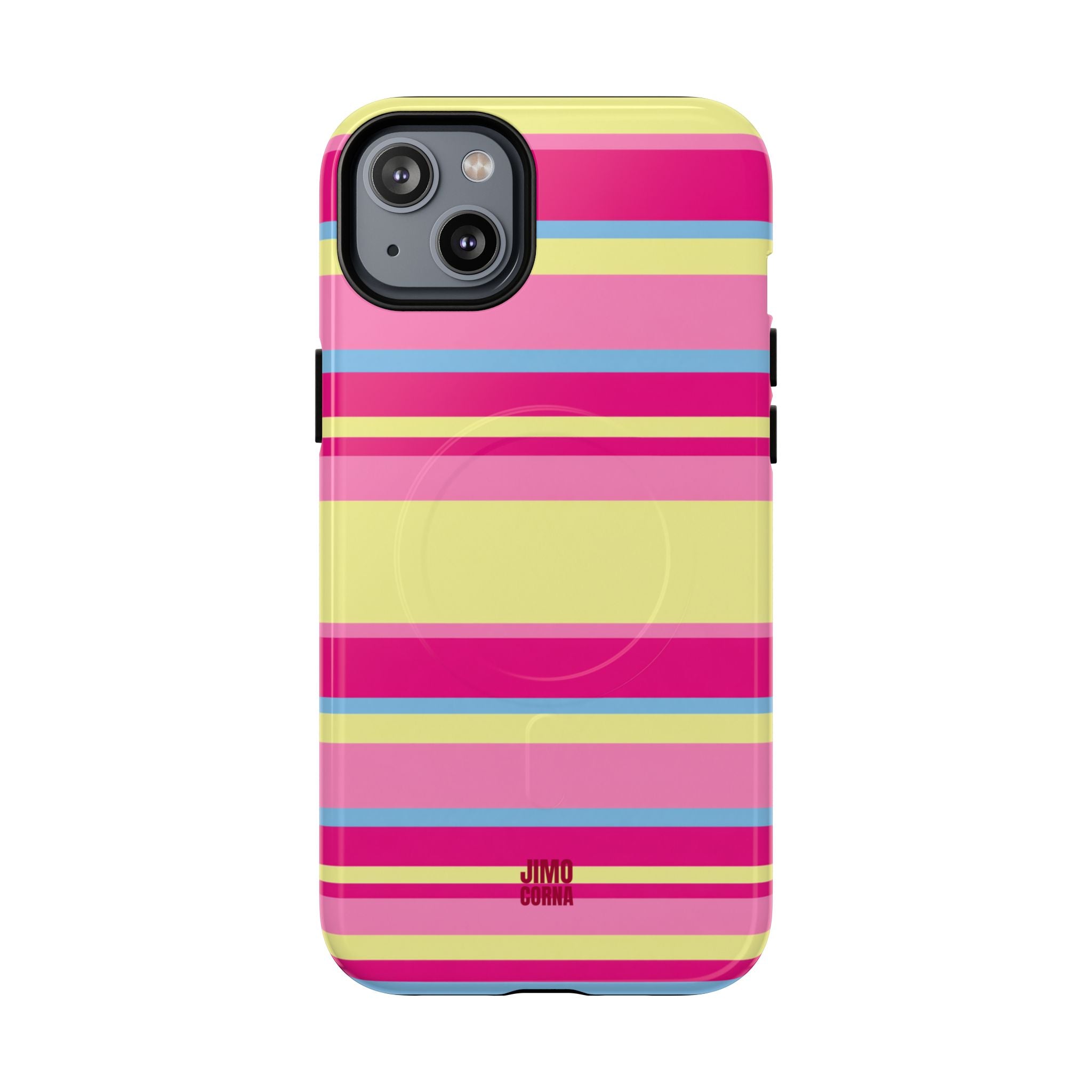 Lemonberry Stripe MagSafe iPhone Case