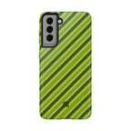 Angelina Stripes | Olive - iPhone Case