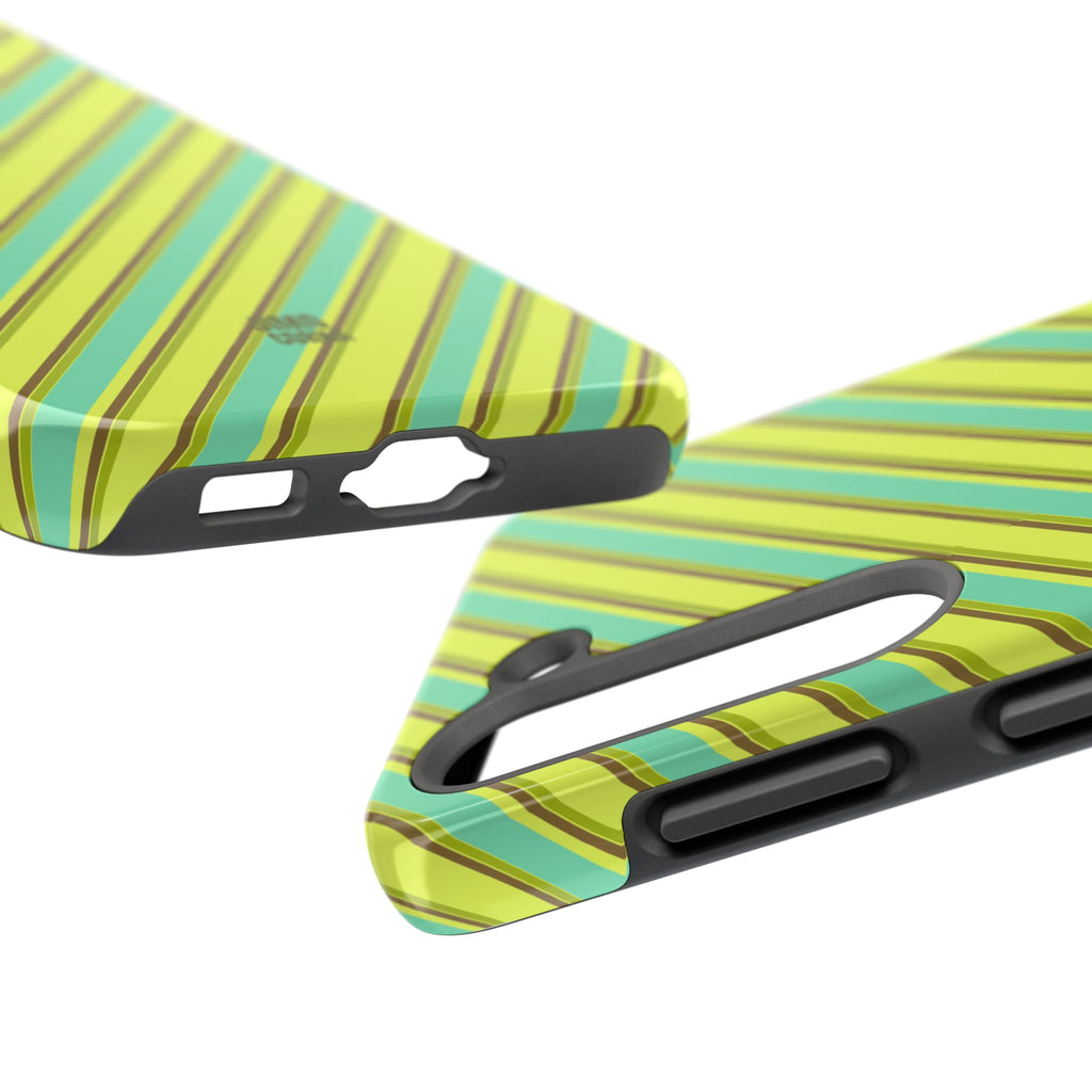 Angelina Stripes | Green - Samsung Galaxy Case