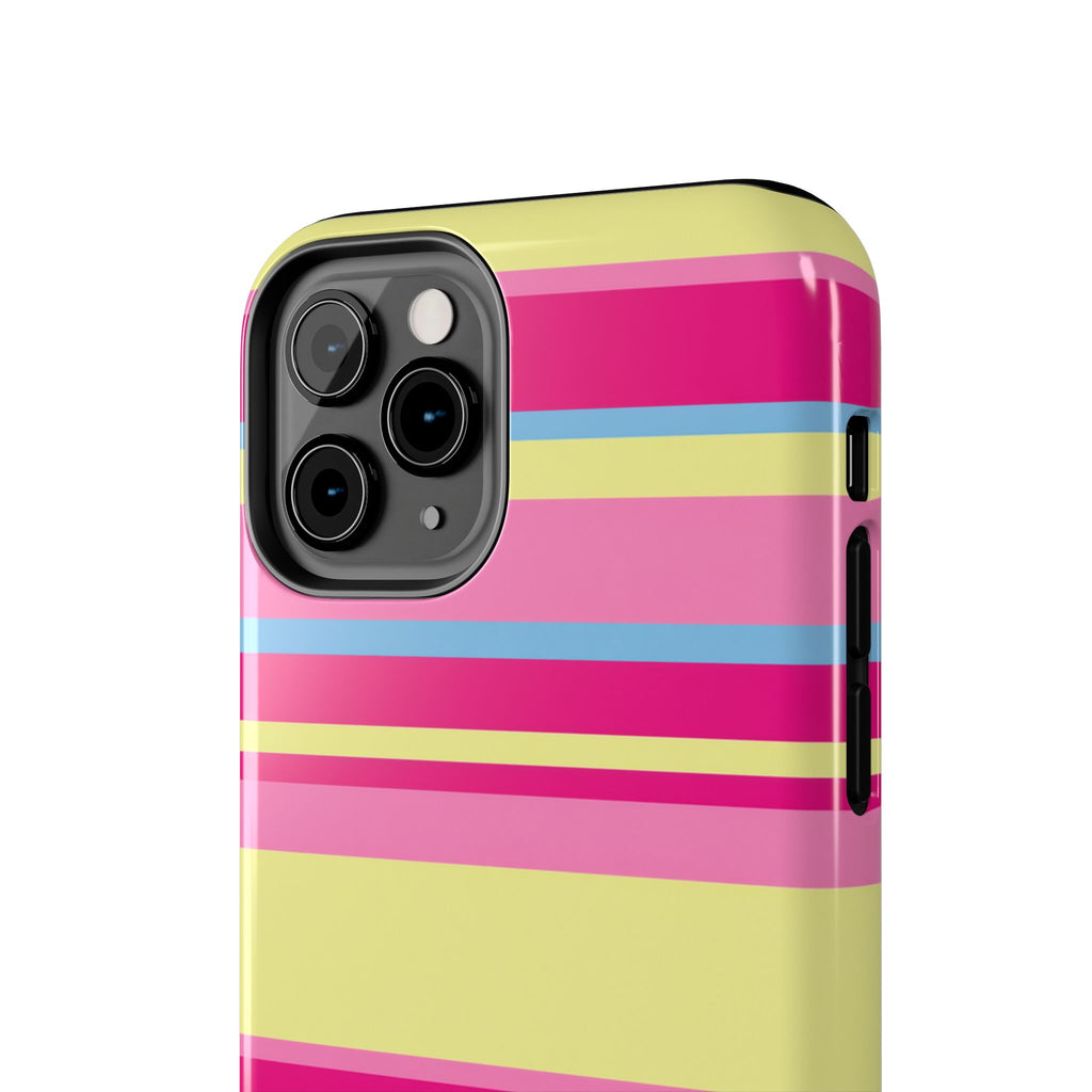 Lemonberry Stripe iPhone Case