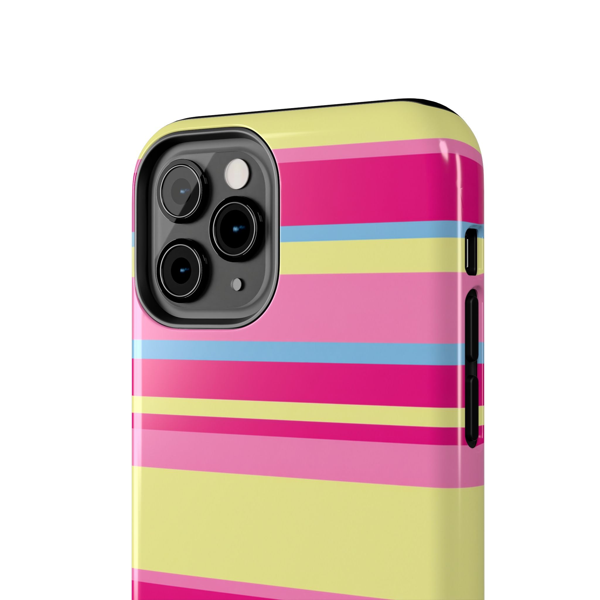 Lemonberry Stripe iPhone Case