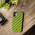 Angelina Stripes | Olive - iPhone Case