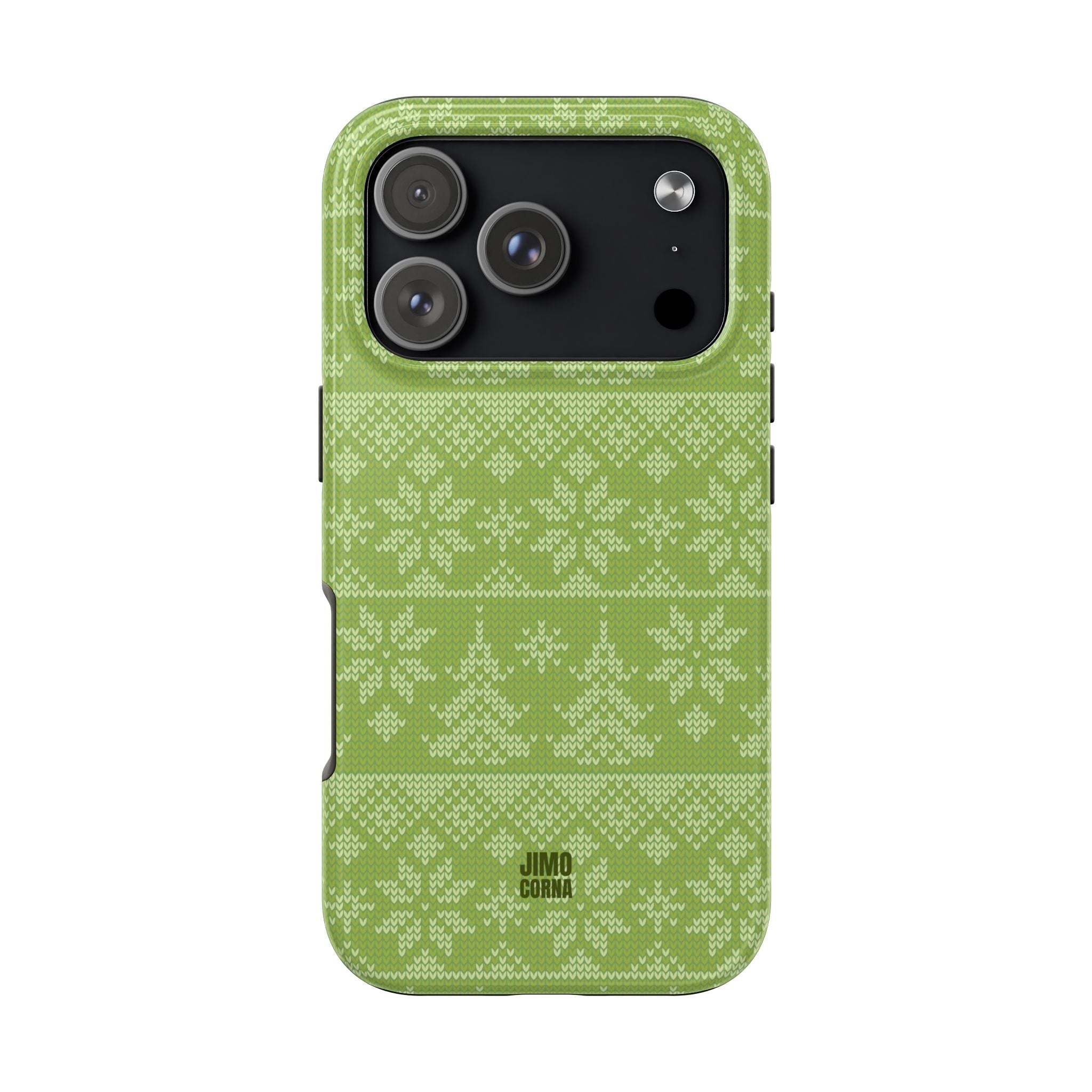 Holiday Knit | Green iPhone Case