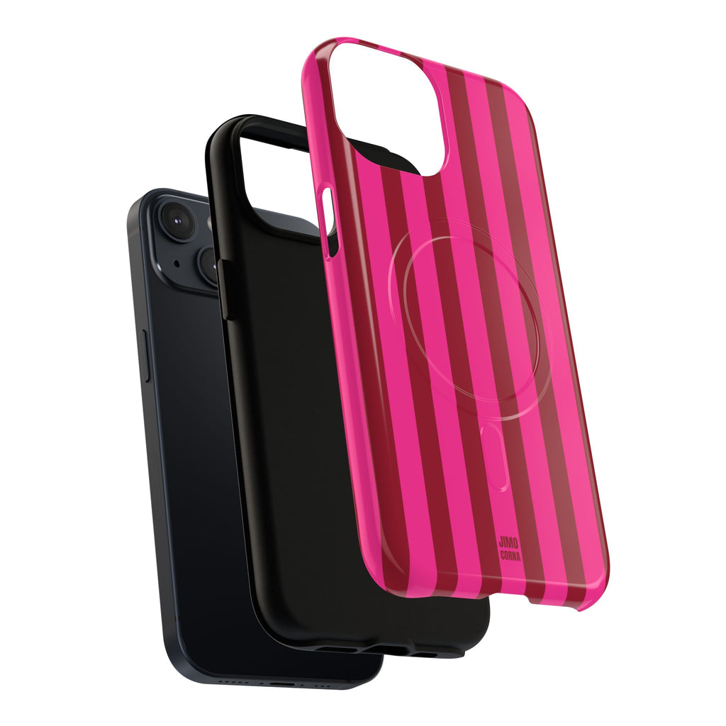 Bold Stripes MagSafe iPhone Case | Strawberry Burst